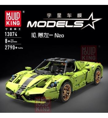 宇星新品13074跑车系列恩佐益智拼装积木
