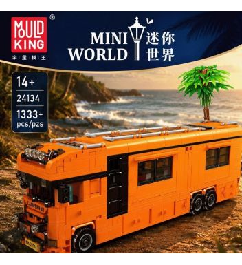 宇星新品24134露营房车益智拼装积木玩具模型